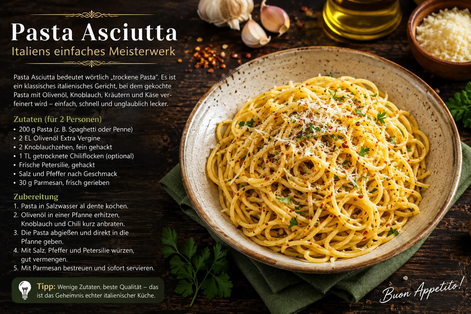 Pasta Asciutta: Bedeutung, Geschichte und klassisches Rezept einfach erklärt