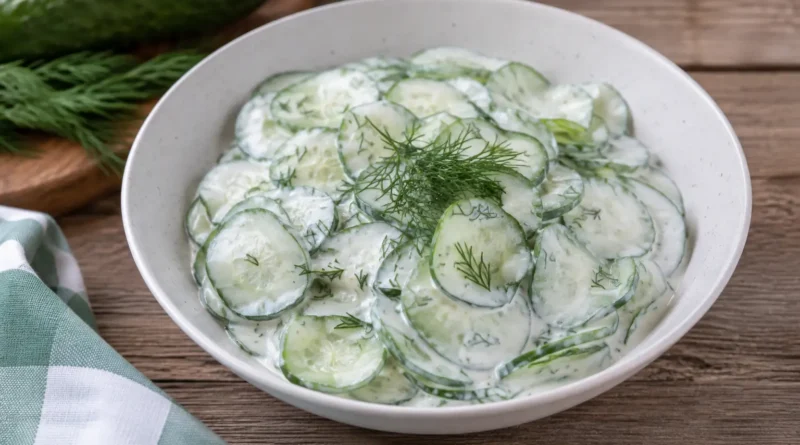 gurkensalat mit sauerrahm